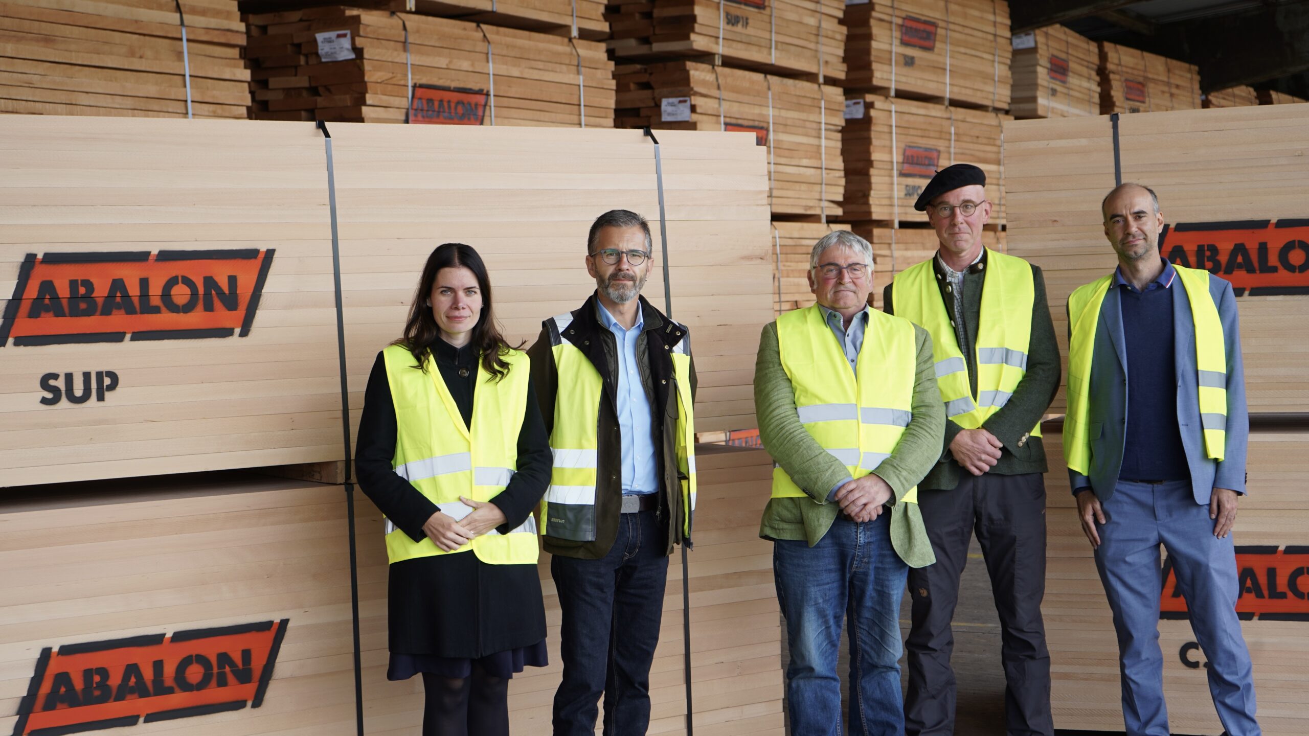Besuch Martin Häusling, MdEP bei Abalon Hardwood Hessen GmbH